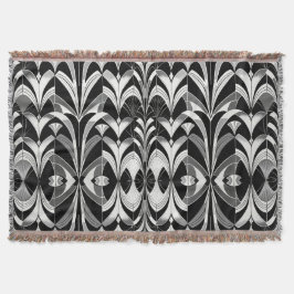 De zwart-witte finery deken