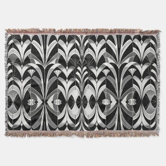 De zwart-witte finery deken (Voorkant)