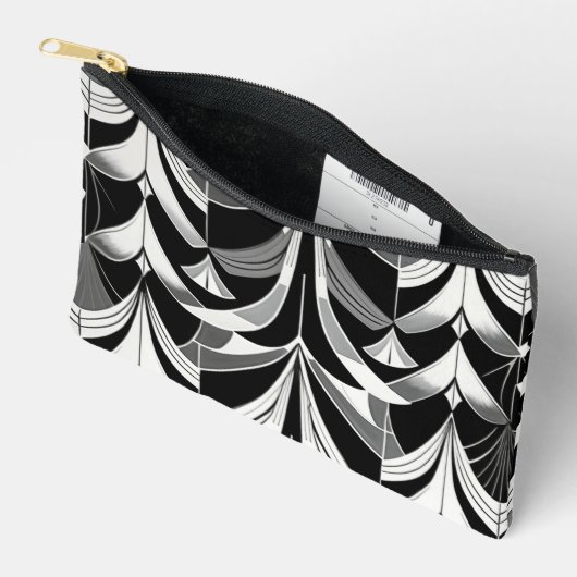 De zwart-witte finery etui (Open)