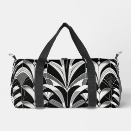 De zwart-witte finery plunjezak