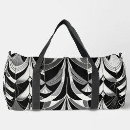 De zwart-witte finery plunjezak