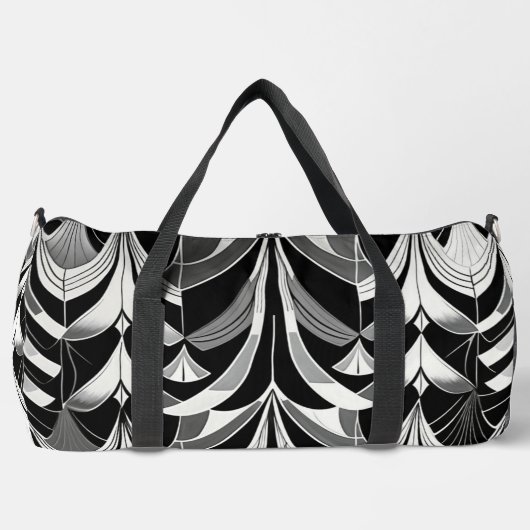 De zwart-witte finery plunjezak (Voorkant)