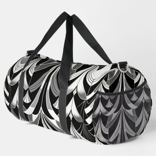 De zwart-witte finery plunjezak (Rechterhoek)