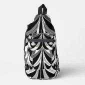 De zwart-witte finery sling bag (Voorkant)