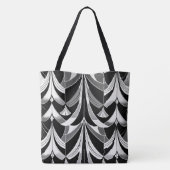 De zwart-witte finery tote bag (Achterkant)