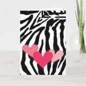 De zwart-witte Gestreepte Kaart van de Harten van (Voorkant)