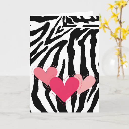 De zwart-witte Gestreepte Kaart van de Harten van (Gele Bloem)