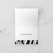 De zwart-witte Gestreepte Verjaardag van de Streep Kaart (Binnen)