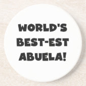 De Zwart-witte Giften van Abuela van het best-est- Zandsteen Onderzetter (Voorkant)