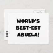 De Zwart-witte Giften van Abuela van het Briefkaart (Voorkant / Achterkant)