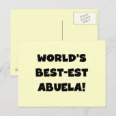 De Zwart-witte Giften van Abuela van het Briefkaart (Voorkant / Achterkant)