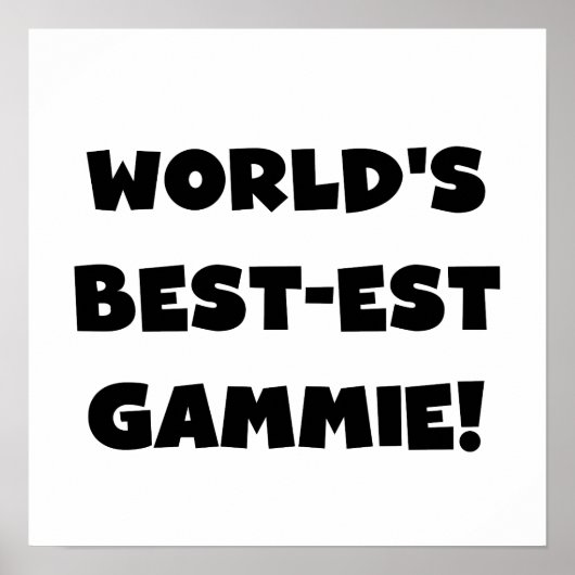 De Zwart-witte Giften van Gammie van het best-est- Poster (Voorkant)