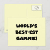 De Zwart-witte Giften van Gammie van het Briefkaart (Voorkant / Achterkant)