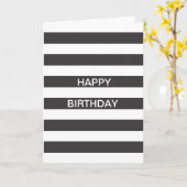 De zwart-witte Kaart van de Verjaardag van de (Gele Bloem)