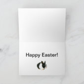 De zwart-witte Kaart van Pasen van het Konijn van (Binnen)