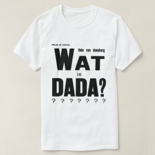 DE ZWART-WITTE PUBLICATIE VAN DE DADA- AVANTGARDE T-SHIRT