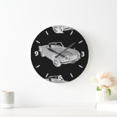 De zwart-witte Sportwagen van Triumph Tr4 Grote Klok (Huis)