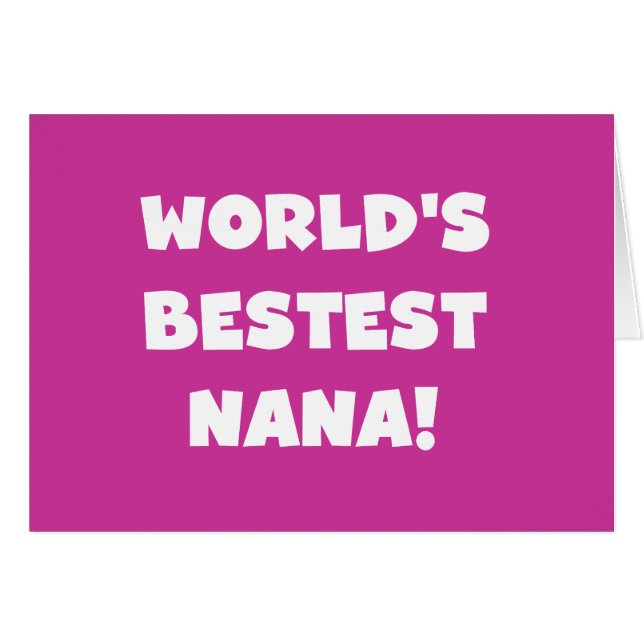 De Zwart-witte T-shirts van Bestest Nana van de (Voorkant Horizontaal)