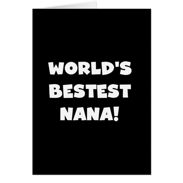 De Zwart-witte T-shirts van Bestest Nana van de (Voorkant)