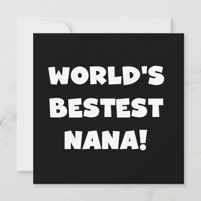 De Zwart-witte T-shirts van Bestest Nana van de (Voorkant)