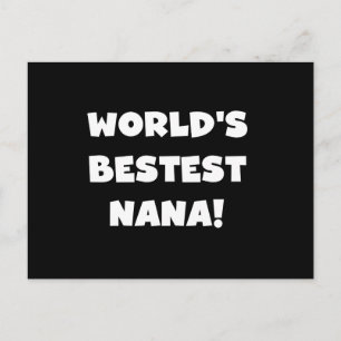 De Zwart-witte T-shirts van Bestest Nana van de Briefkaart