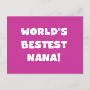 De Zwart-witte T-shirts van Bestest Nana van de Briefkaart