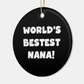 De Zwart-witte T-shirts van Bestest Nana van de Keramisch Ornament (Links)