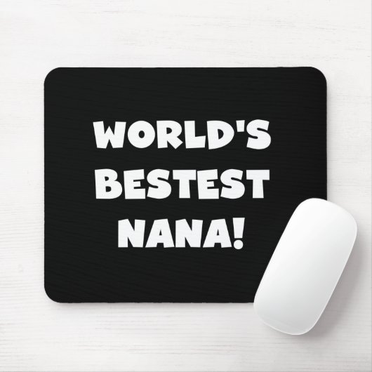 De Zwart-witte T-shirts van Bestest Nana van de Muismat (Met muis)