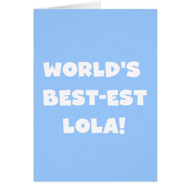 De Zwart-witte T-shirts van Lola van het best-est- (Voorkant)