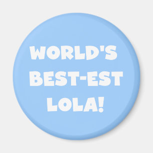 De Zwart-witte T-shirts van Lola van het best-est- Magneet