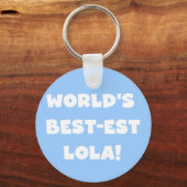 De Zwart-witte T-shirts van Lola van het Sleutelhanger (Voorkant)