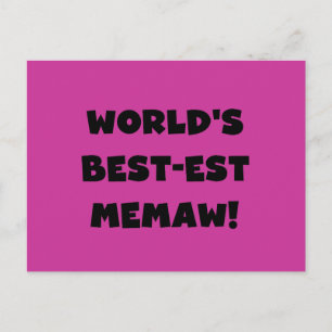De Zwart-witte T-shirts van Memaw van het Briefkaart