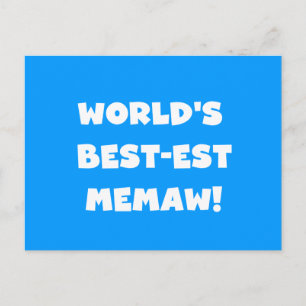 De Zwart-witte T-shirts van Memaw van het Briefkaart