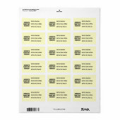 De Zwart-witte T-shirts van Memaw van het Etiket (Full Sheet)