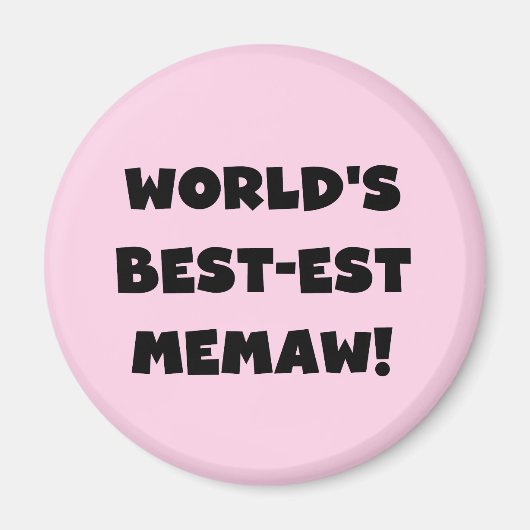 De Zwart-witte T-shirts van Memaw van het Magneet (Voorkant)