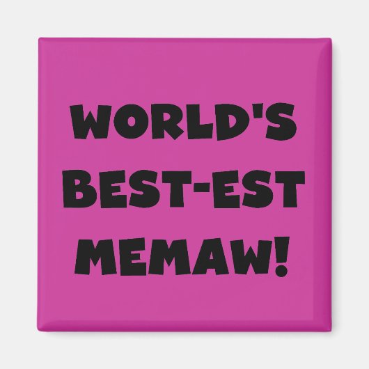 De Zwart-witte T-shirts van Memaw van het Magneet (Voorkant)