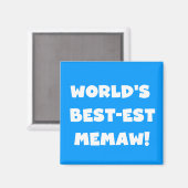 De Zwart-witte T-shirts van Memaw van het Magneet (Voorkant / Achterkant)