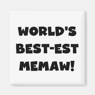 De Zwart-witte T-shirts van Memaw van het Magneet