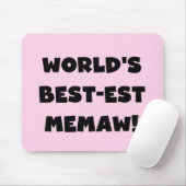 De Zwart-witte T-shirts van Memaw van het Muismat (Met muis)