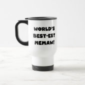 De Zwart-witte T-shirts van Memaw van het Reisbeker (Links)