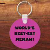 De Zwart-witte T-shirts van Memaw van het Sleutelhanger (Voorkant)