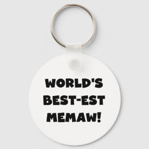 De Zwart-witte T-shirts van Memaw van het Sleutelhanger