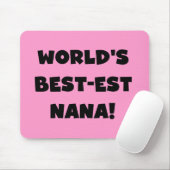 De Zwart-witte T-shirts van Nana van het Muismat (Met muis)