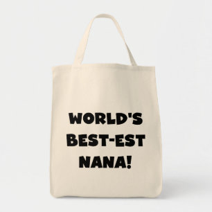 De Zwart-witte T-shirts van Nana van het Tote Bag