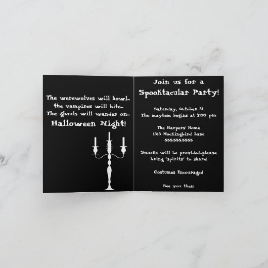 De zwart-witte Uitnodiging van de Partij van (Binnen)