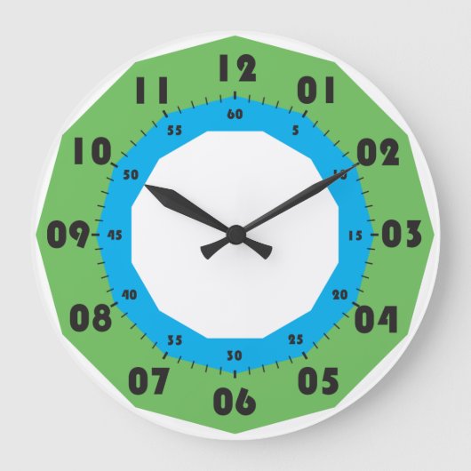 de zwarte aantallen van de klokwijzerplaat voor no grote klok (Voorkant)