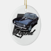 De zwarte Amerikaanse Legende Keramisch Ornament (Rechts)