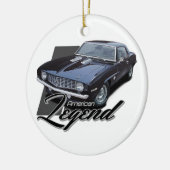 De zwarte Amerikaanse Legende Keramisch Ornament (Links)