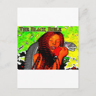 "De zwarte Bijbel": Adam en Eva Briefkaart