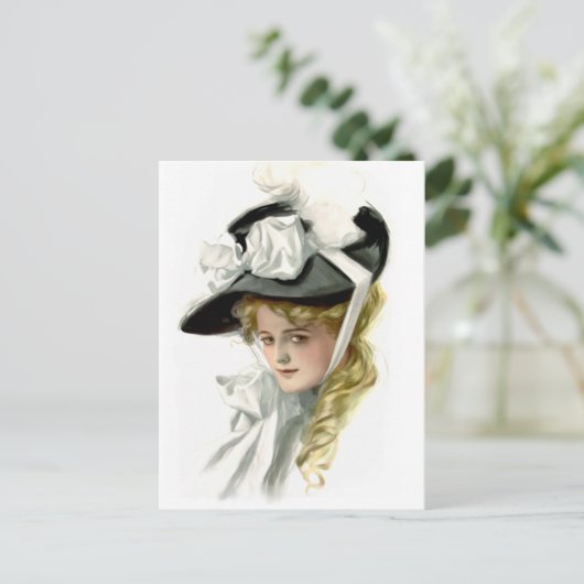 De zwarte Bonnet Briefkaart (Staand voorkant)